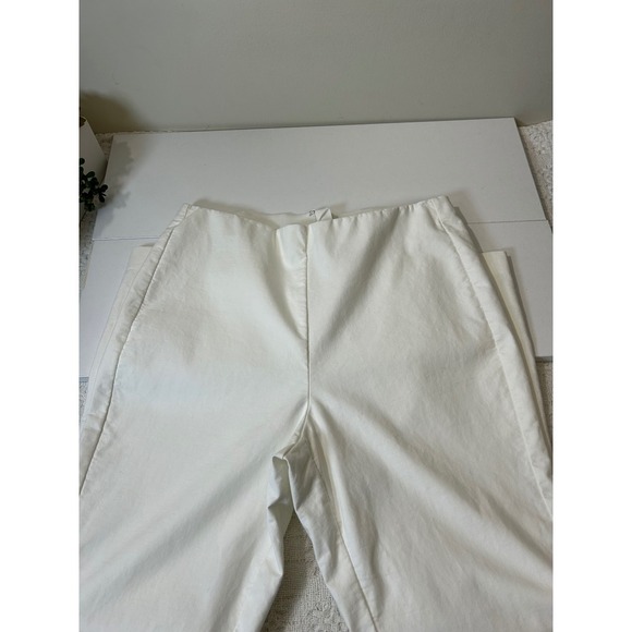 Rag & Bone Simone Slim Ankle Pants White‎ Cropped Pants Stretch Casual Size 10 - Picture 10 of 12